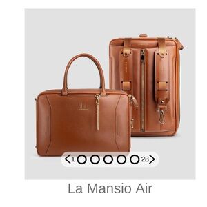 La Mansio Air Heritage Saffiano Convertible Backpack Shoulder NEW Sold Out